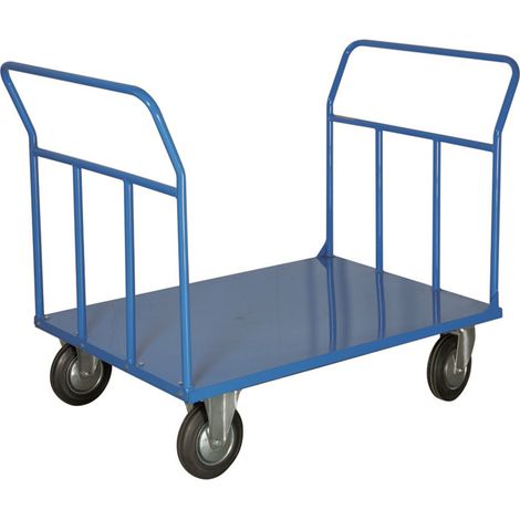 Pianale Maxi con Doppia Sponda e Ruote con Freno