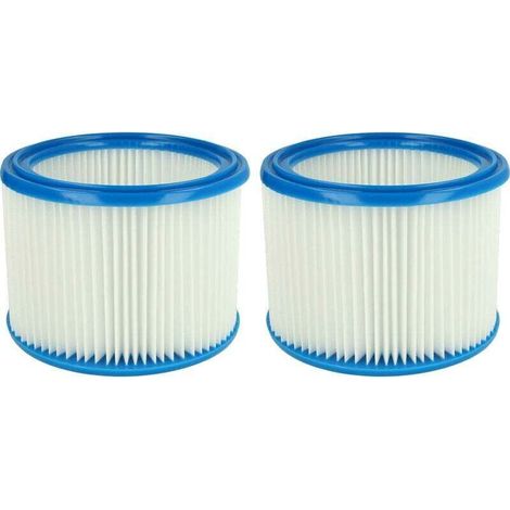 Set de filtres 2x Filtre plissé compatible avec Stihl SE 60 E, SE 61, SE62, SE 85 C, SE 90 aspirateur à sec ou humide Filtre à cartouche (1/4)