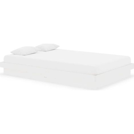 Maison Exclusive - Giroletto Bianco in Legno Massello 120x190 cm Small Double (1/5)