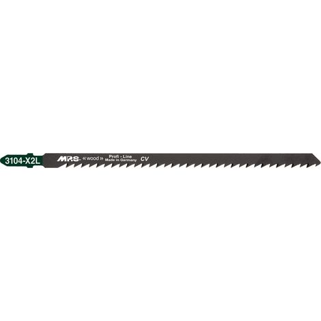 Lame de scie sauteuse extra-longue MPS 3104-X2L pour couper du bois jusqu'à 120 mm (paquet de 5)