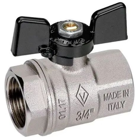VALVOLE A SFERA PASSAGGIO TOTALE F-F FARFALLA ALLUMINIO - 1/2 PN 50