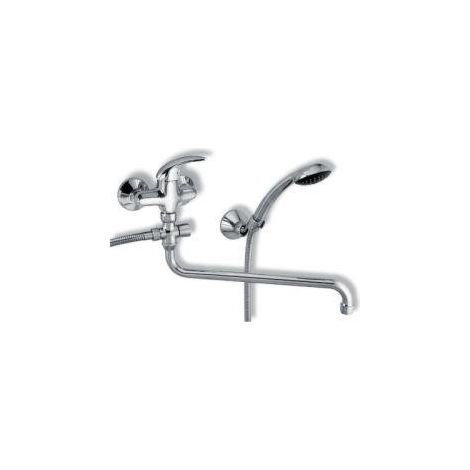 Novaservis Metalia 55 - Robinetterie de baignoire murale complète, chrome 55071,0