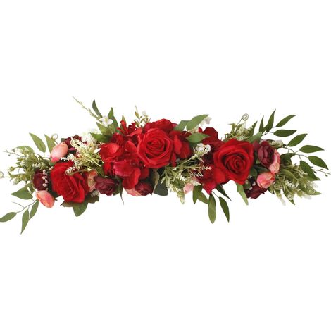 Fleurs artificielles réalistes, roses artificielles, fleurs pour dossier de chaise de mariage, fleurs de table, fleurs pour miroir de porte d'entrée, portes décoratives (1/5)