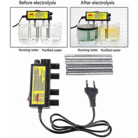 Appareil d'électrolyse pour le test de la qualité de l'eau avec barres de fer pour une analyse rapide du TDS (prise UE) (1/4)