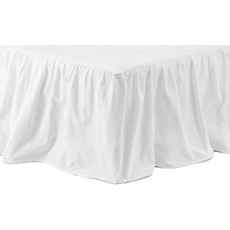 Jupe de lit Pixy 200x120 cm Coton Blanc Venture Home (1/2)