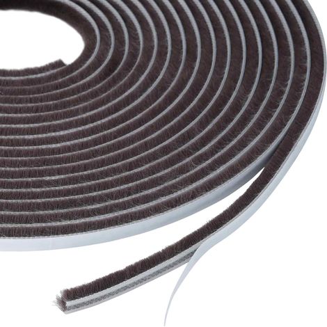 Selbstklebende Türbürstendichtung 5 m PP Braun vidaXL (1/5)