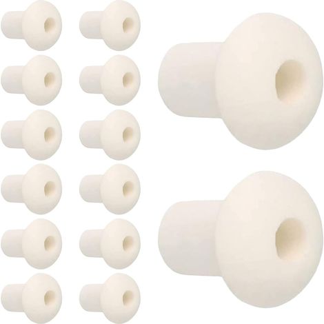 Porte-mèches en Céramique Beige Forte Capacité D'absorption Lot de 20 Facile à Utiliser pour Lampe à Huile et Lampe à Alcool Maison Laboratoire (1/5)