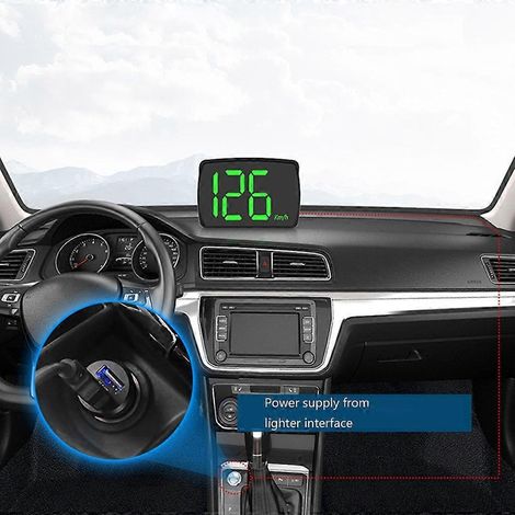 Affichage tête haute pour véhicule avec navigation précise et informations de vitesse en temps réel (1/4)