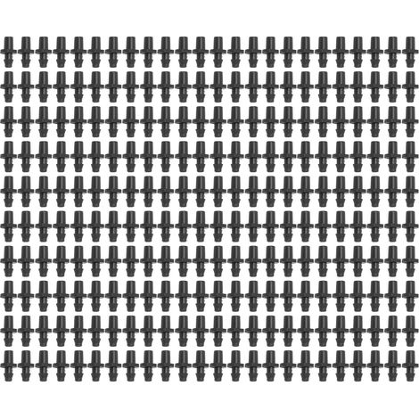 200 Pièces Raccords à Barbelures pour Irrigation Goutte à Goutte, Compatibles Tubes 4/7mm, Accessoires Arrosage Jardin