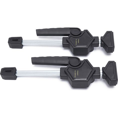 2PCS Quick Ratchet Release Speed Squeeze Woodworking Clamp Clip Kit Tool