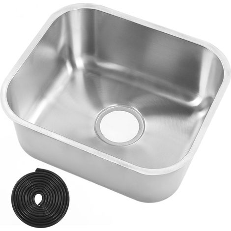 Évier RV en acier inoxydable 430x370x180mm antirouille grande capacité pour camping-car yacht motorisé (1/5)