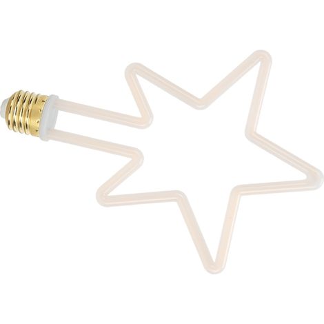Lampe Décorative Étoile LED E27 8W Blanc Chaud 2700K, Ampoule Festive Intérieure 220-240V, 5 Branches, Éclairage Scintillant (1/5)