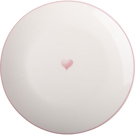 Assiette à Dessert et Petit-Déjeuner en Porcelaine Blanche Ø 20 cm - Épaisseur 2 cm - PANGIVO