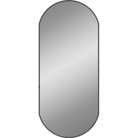 Wandspiegel Schwarz 80x35 cm Oval vidaXL