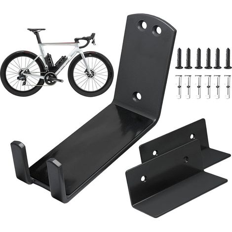 Porte-Vélo Mural Crochets de Rangement pour Pédales de Bicyclette,Rangement Mural pour Garage pour VTT, Bicyclette Route, Scooter, Intérieur Domicile et Extérieur (1/5)