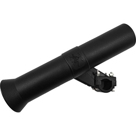 Universal fishing rod holder made of black marine nylon, railing design, accessory for boats and motorhomes.--DTEKGAZ