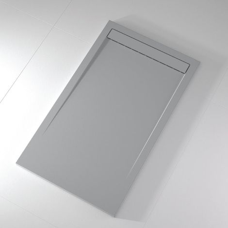 Plato de ducha pizarra CLEVER CENIZA 70x70 cm (1/5)