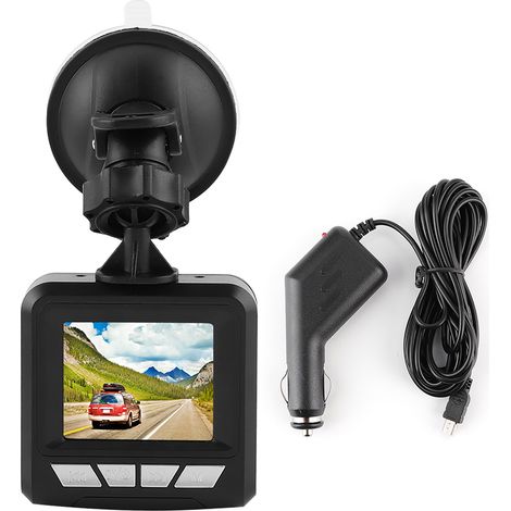 Caméra embarquée 720p avec écran LCD haute définition 2,4 pouces et enregistrement en boucle, grand angle 170°. (1/5)