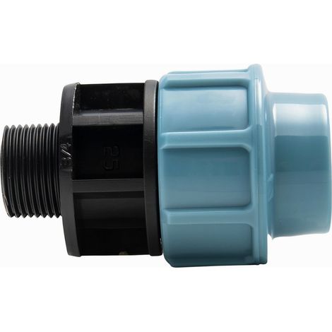 Raccord Compression Jardibric PN16 en Polypropylène Mâle 25/20x27