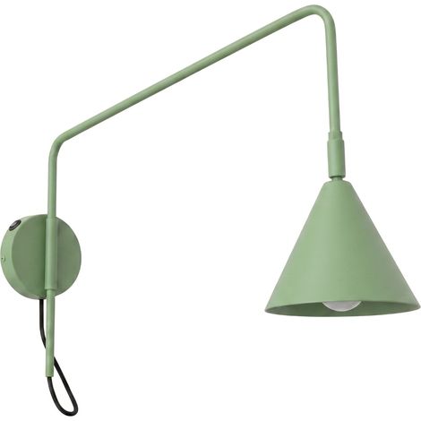 Wandleuchten Nox salbei 1xE14 14cm Stahl Sollux (1/5)