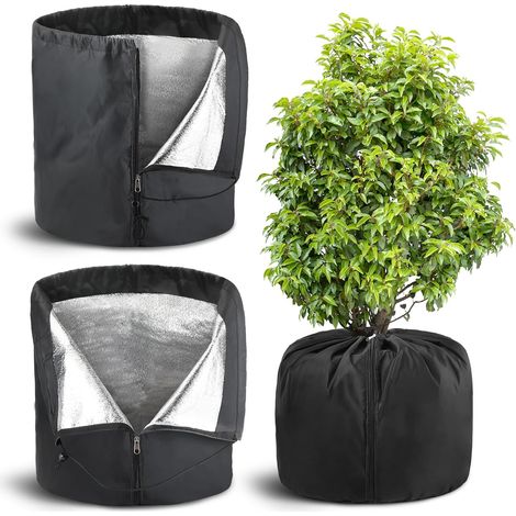 2 housses de protection pour plantes de jardin, arbres fruitiers, protection contre le froid et le gel, et housses de protection durables pour pots de fleurs (1/4)