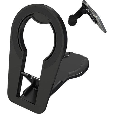 Anneau Magnétique pour Téléphone - Support Voiture Double Face pour Mobile,Porte-Téléphone Pliable pour Surfaces Métalliques Maison Voyage Gym Camion Réfrigérateur (1/5)