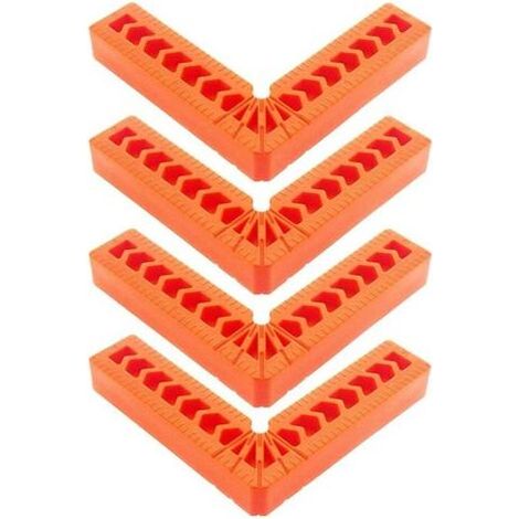Pair 4 Équerres de Positionnement 90 Degrés L Type Pinces à Angle Droit, 4 Pouces Auxiliaire Localisateur Titulaire Angle (1/5)