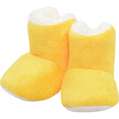 CHAUSSURES CHAUDES pour enfants, CHAUSSONS, pantoufles 13 cm 12-18 mois T014U