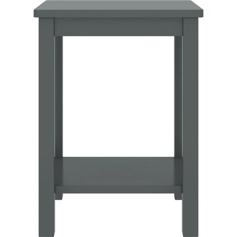 Maison Exclusive - Comodino Grigio Scuro 35x30x47 cm in Legno Massello di Pino