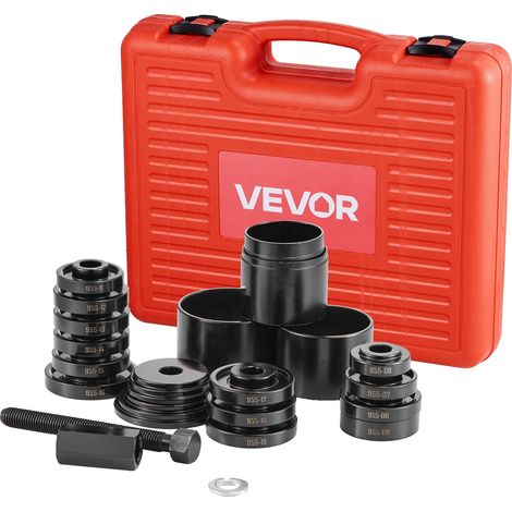 Kit di pressatura per cuscinetti ruota Vevor, per la rimozione e l'installazione di cuscinetti della trazione anteriore, set di 24 utensili per l'estrazione (1/2)