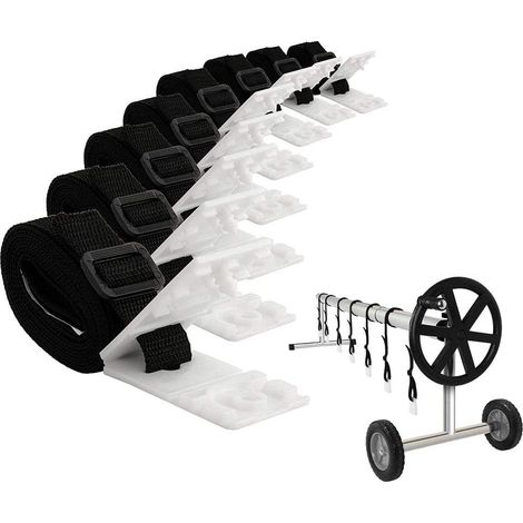 Set di avvolgicavo per copertura piscina, avvolgicavo solare per copertura piscina per piscina interrata, avvolgicavo solare a tubo (1/5)
