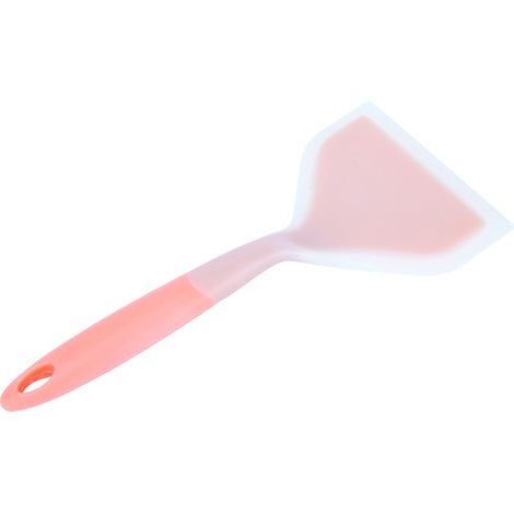 Spatule en silicone antiadhésive et antidérapante pour tamagoyaki, pizza, steak – Couleur orange, ustensile de cuisine résistant à la chaleur. (1/5)