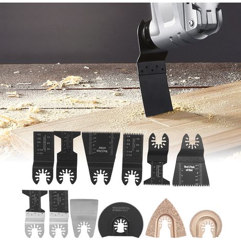12 Lames de Scie Circulaire pour Bois et PVC, Accessoires de Coupe pour Bricolage et Menuiserie (1/4)
