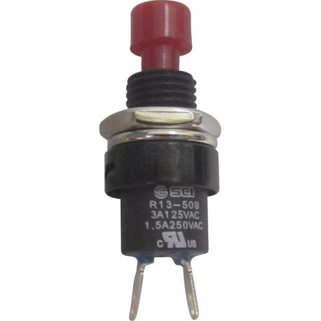 TRU COMPONENTS 1587747 TC-R13-509A-05RT Drucktaster 250 V/AC 1.5 A 1 x Aus/(Ein) tastend    1 St.