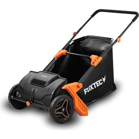 FUXTEC FX-LS52 Ramasse-feuilles manuel, bac 100 L, largeur 53 cm, léger 6,5 kg, poignées réglables, roues robustes