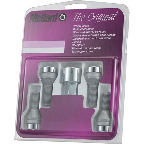 4 VIS ANTIVOL SU MCGARD M12X1.5/ 60°/ LONG. 20.6MM/ Ø21MM