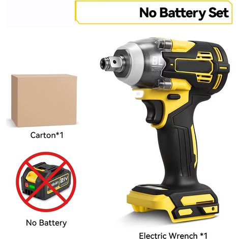 Combo perceuse + visseuse à chocs – 3 outils sans balais – Compatible Makita 18V – Livré sans batterie (1/5)