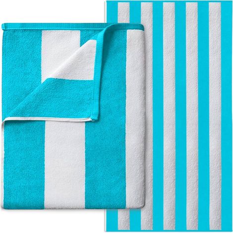 Grande Serviette de Plage en Microfibre, Super absorbante, Anti-Sable, Serviette de Plage Extra Large pour Adultes (100 x 200 cm), Douce, compacte et légère (1 pièce), Turquoise