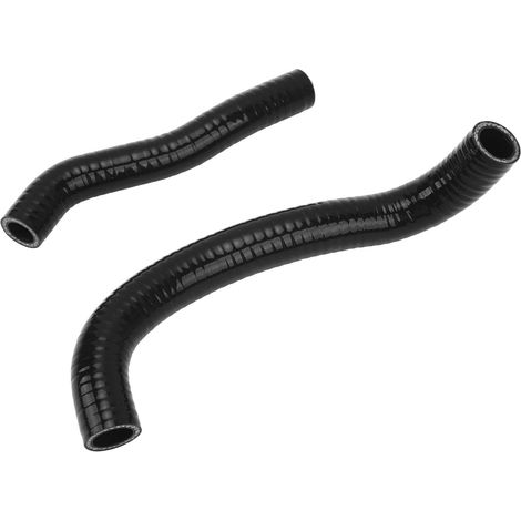 Kit de 2 durites de refroidissement en silicone étanches pour radiateur Arctic Cat DVX-400 (2007-2008), noir (1/5)