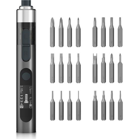 Avvitatore elettrico intelligente L5 Pro con 5 impostazioni di coppia, punte ad alto potere di adsorbimento magnetico, adatto per elettrodomestici e strumenti di riparazione per lo smontaggio di telef (1/5)