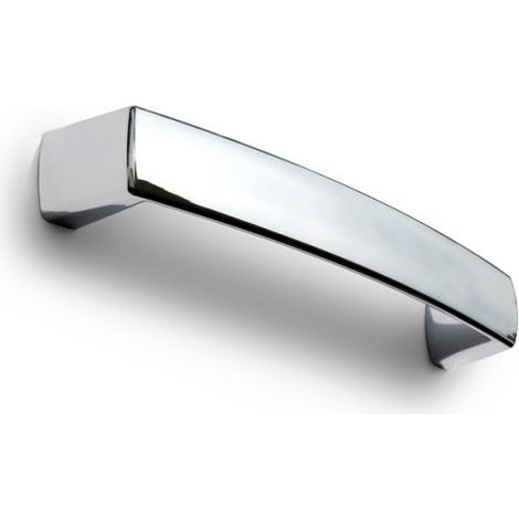Maniglia Camera Round B Finiture effetto cromato lucido 140 x 20 mm in Pvc