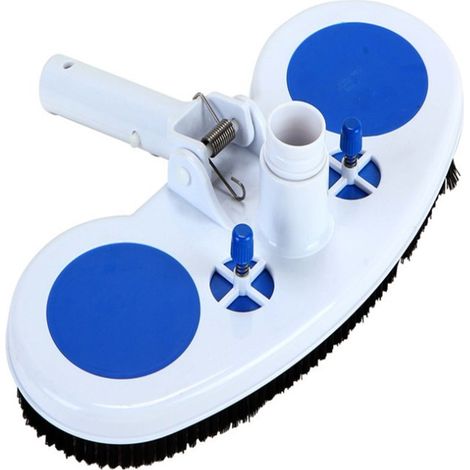 Tête d’aspiration ovale pour piscine – Brosse de nettoyage pour aspirateur de piscine, compatible avec systèmes à pression et à vide, idéale pour fonds et parois