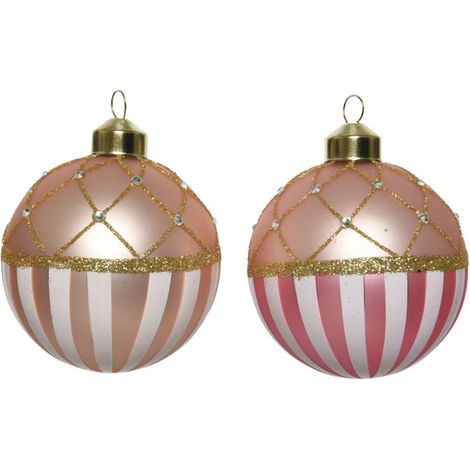 Sfera con righe Colori Assorti