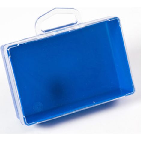 SCATOLA PLASTICA SELF SERVICE 105X70 MM AZZURRA Q.TA 30