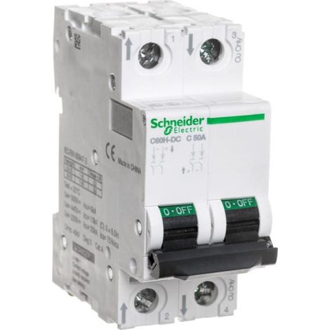 Leistungsschalter 2P C 50A DC C60H-DC Acti9 A9N61538