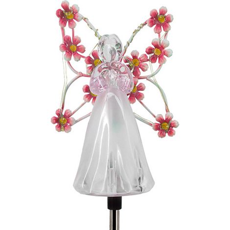 Piquet Solaire en Forme d'Ange avec Cellule 2V 40mA - Lumière de Jardin Extérieure Automatique IP44 (1/5)