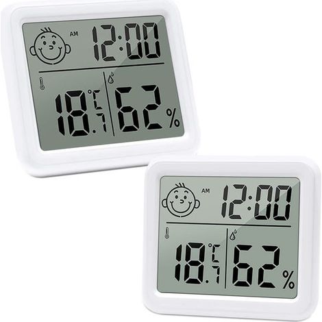 Thermomètre Hygromètre Numérique Intérieur LCD avec Indicateur Confort pour Maison Chambre et Salle de Bain (1/5)