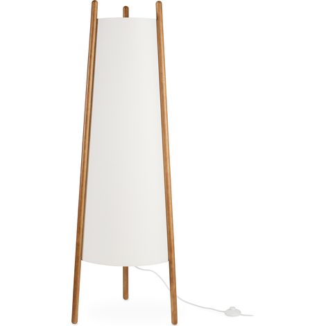 LEDS C4 Woody Tripod Stehleuchte Eichenholz, Beige E27 (1/4)