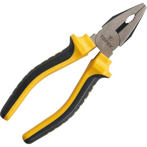 FPLUS alicate universal 180mm 7" , Puntas templadas y mangos antideslizante.