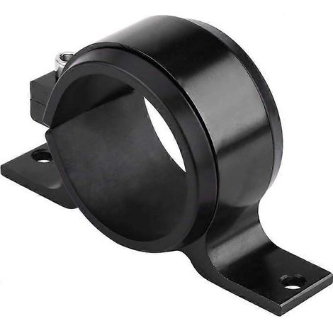 Support de montage pour pompe à carburant automobile en alliage d'aluminium 60 mm, simple collier de serrage pour filtre, noir (1/5)